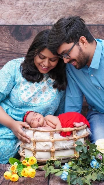 Family with newborn