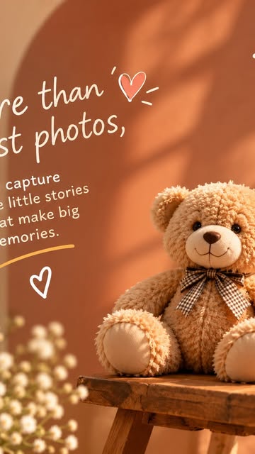 Teddy bear creative portrait